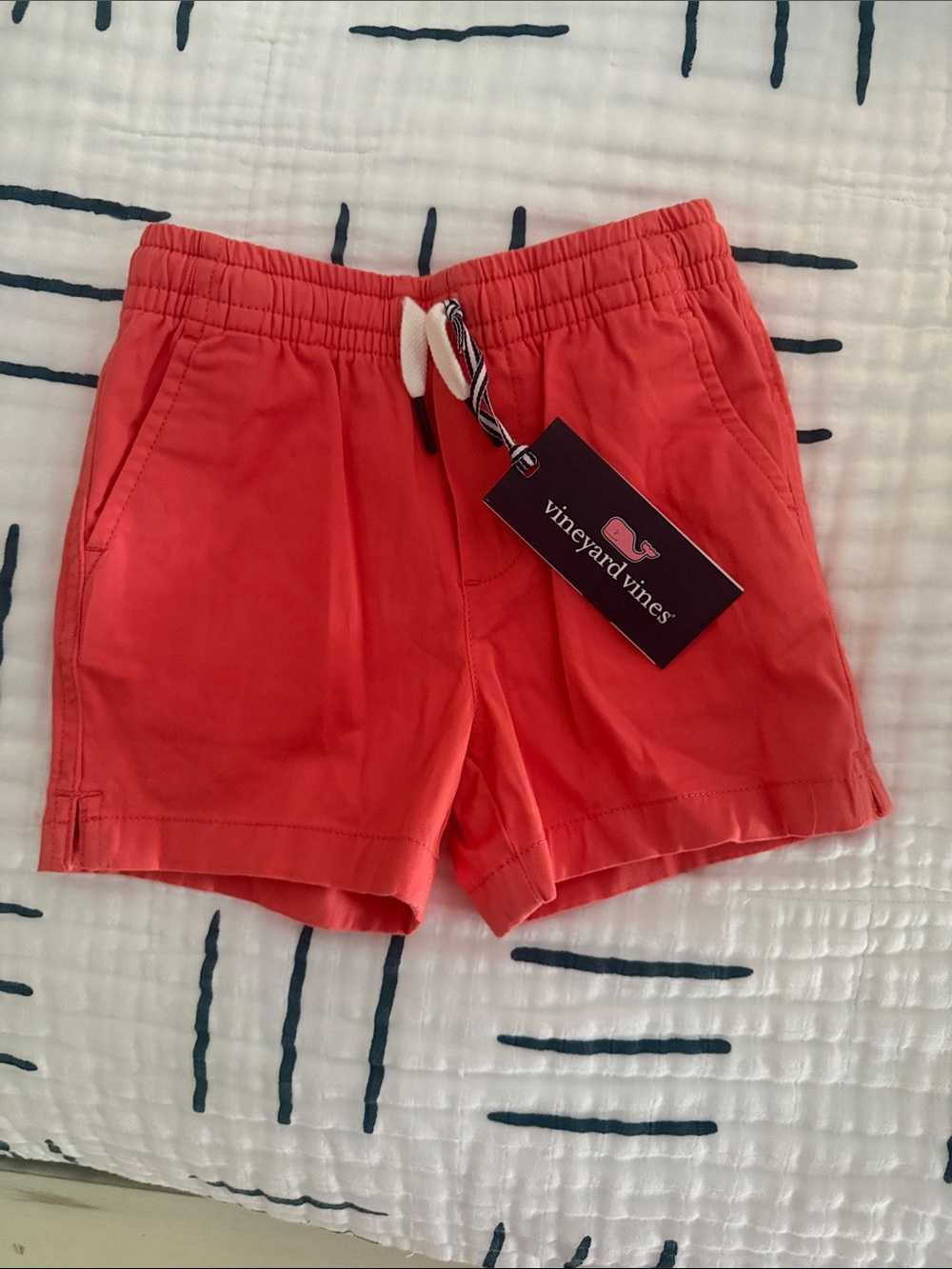 Vineyard Vines Just Peachy Kids' Pull On Chino Shorts 3T